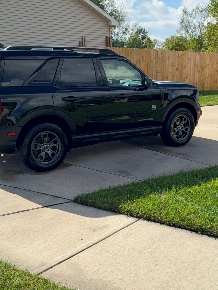 Glossy dark SUV
