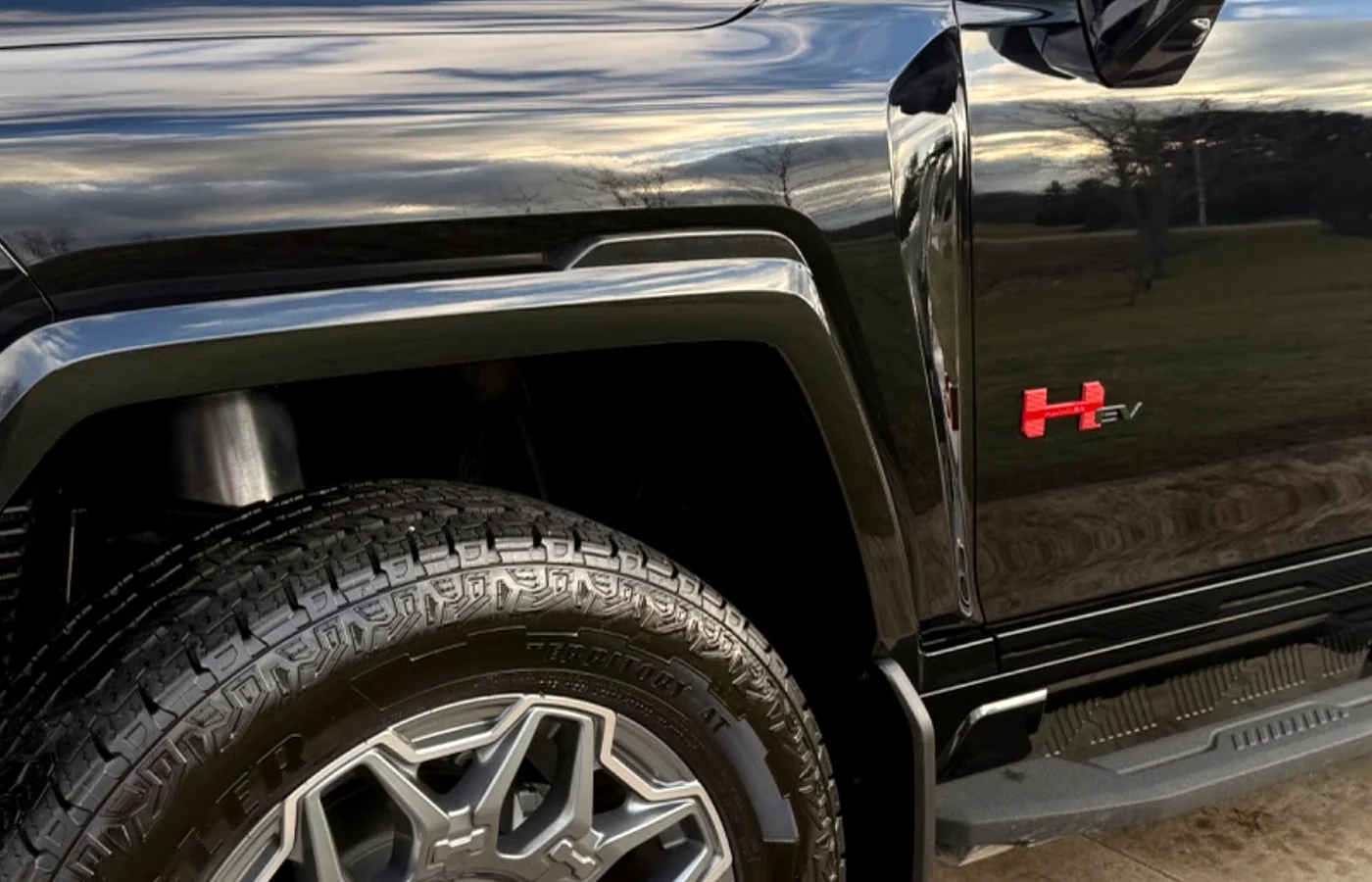 Glossy detailed black truck