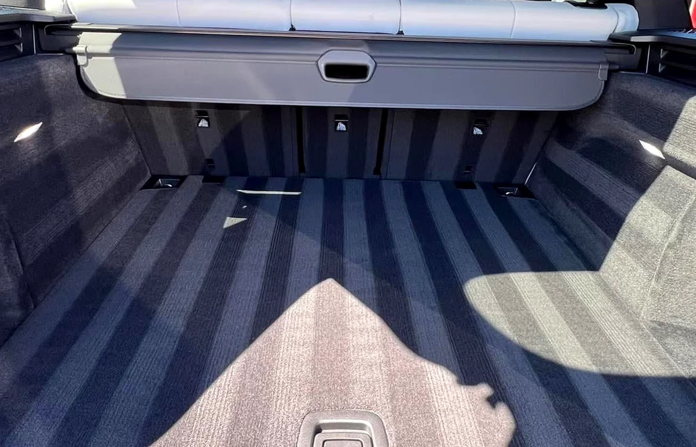 Freshly detailed vehicle interior